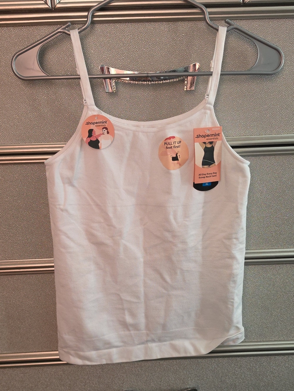 Shapermint White Seamless Camisole Tank Top